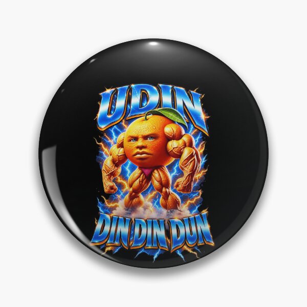 Item preview, Funny Udin Din Din Dun Brainrot Orange Mascot Art designed and sold by elderberry.
