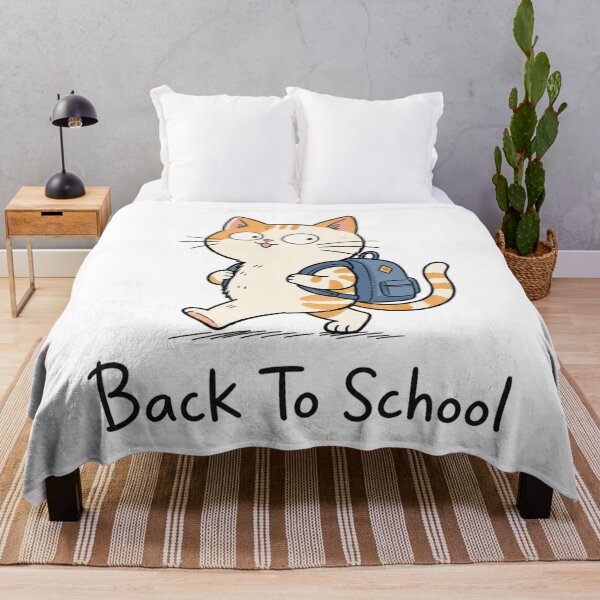 Item preview, Cute Cartoon Cat Wearing A Backpack Back To School designed and sold by Vision Crafted.