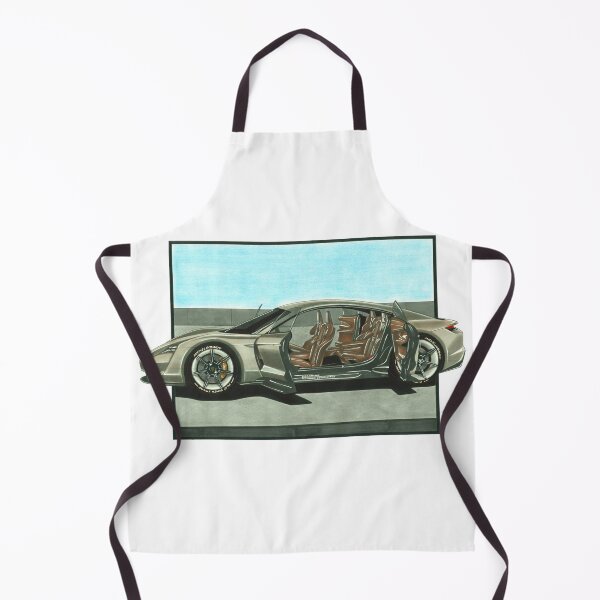 Item preview, Exclusive drawing modern futuristic germany supercar Taycan Turbo S Mission E designed and sold by Cars23.