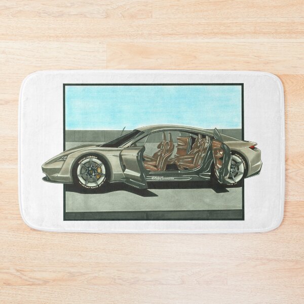 Item preview, Exclusive drawing modern futuristic germany supercar Taycan Turbo S Mission E designed and sold by Cars23.