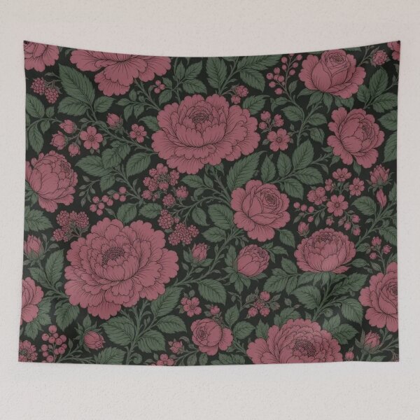 Item preview, Moody Dark Floral Chintz Seamless Pattern | Vintage Vintage Floral Repeat Design designed and sold by StickyGuys.