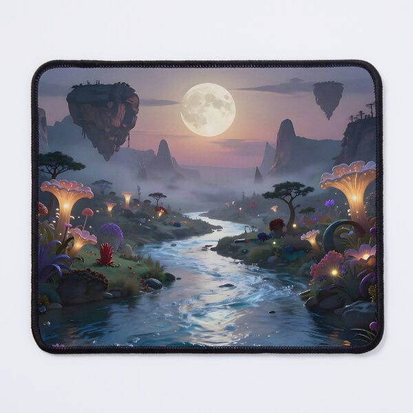 Item preview, Magical Islands Floating Above an Enchanted Stream designed and sold by Fanta-sticky.