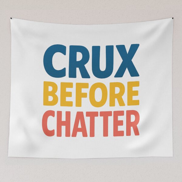 Item preview, Crux Before Chatter Climbing Shirt designed and sold by Ainbowz-Artwork.
