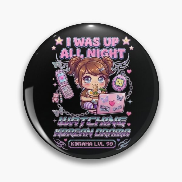 Item preview, I WAS UP ALL NIGHT WATCHING KOREAN DRAMA Cute Y2k Aesthetic Kawaii Funny Meme Quote Design | K-Drama Addict | Kdrama Lover | K-Drama Obsessed | Korean Merch designed and sold by TeenLake.