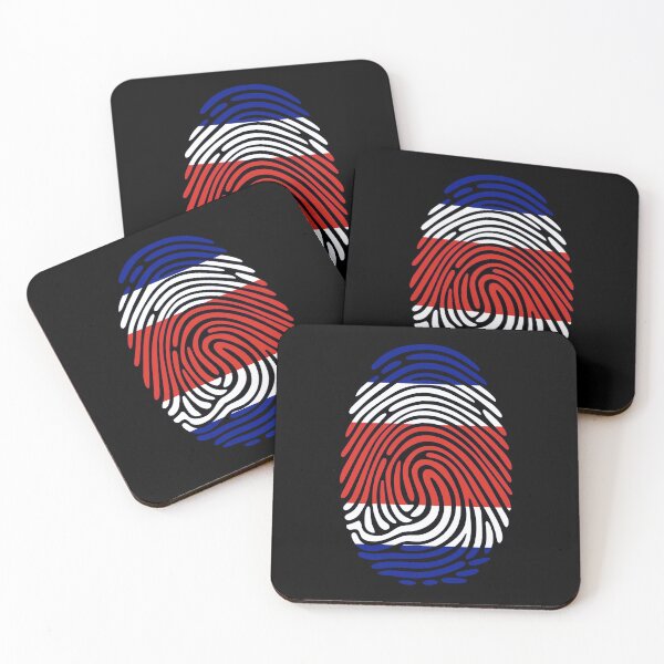 Item preview, Costa Rica Flag Fingerprint Identity | Costa Rican DNA Heritage Graphic designed and sold by NTGUILTY.