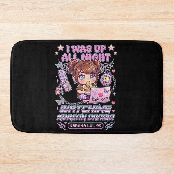 Item preview, I WAS UP ALL NIGHT WATCHING KOREAN DRAMA Cute Y2k Aesthetic Kawaii Funny Meme Quote Design | K-Drama Addict | Kdrama Lover | K-Drama Obsessed | Korean Merch designed and sold by TeenLake.
