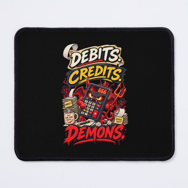 Item preview, Halloween Accountant Debits Credits Humor designed and sold by PunchDrop.
