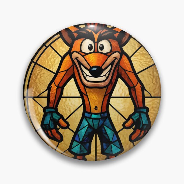 Item preview, Crash Bandicoot Crash Bandicoot Stained Glass Video Game Streetwear Tee designed and sold by Senpaiwaves.