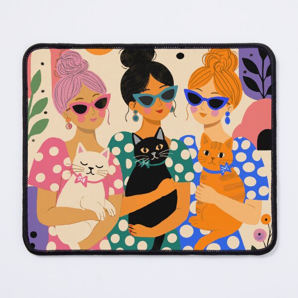 Item preview, Girls and Kitties designed and sold by NeuroArtGallery.