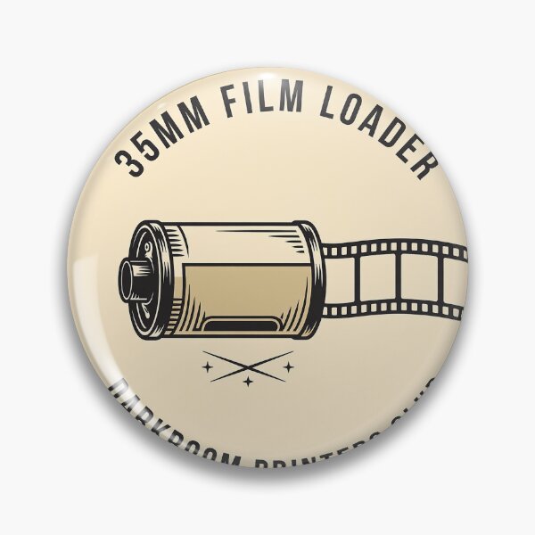 Item preview, 35mm Film Loader Darkroom Printers Club Analog Photography Badge designed and sold by TauqeerArts.