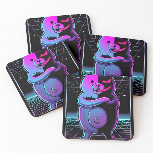 Item preview, Monokuma Danganronpa Synthwave Gamer Graphic Tee designed and sold by Senpaiwaves.