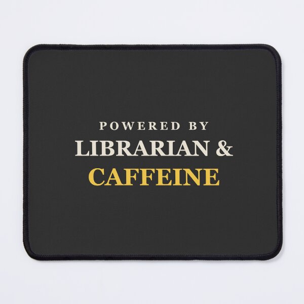 Artikelvorschau, Angetrieben von Bibliothekaren und Koffein – Bibliothekar entworfen und verkauft von RetroThreadWorks.