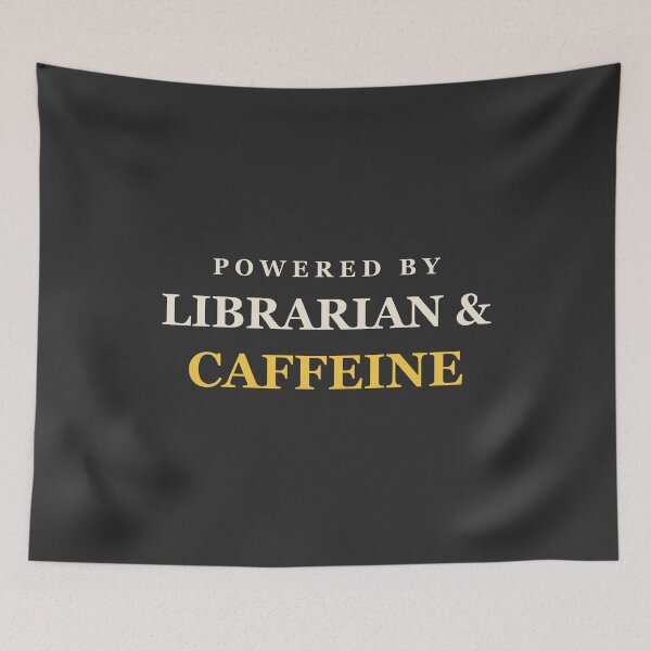 Item preview, Powered By Librarian & Caffeine - Librarian designed and sold by RetroThreadWorks.