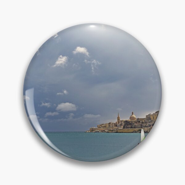 Item preview, Panoramic view of Valletta skyline and Fort Ricasoli with sailboats in Malta designed and sold by goceris.