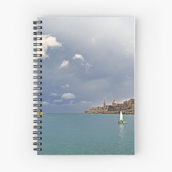 Item preview, Panoramic view of Valletta skyline and Fort Ricasoli with sailboats in Malta designed and sold by goceris.