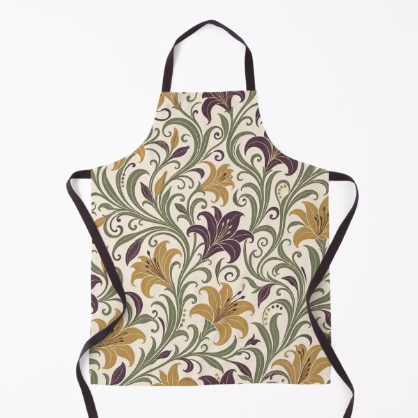 Item preview, Art Nouveau Whiplash Floral Seamless Pattern | Vintage Art Nouveau Repeat Design designed and sold by StickyGuys.