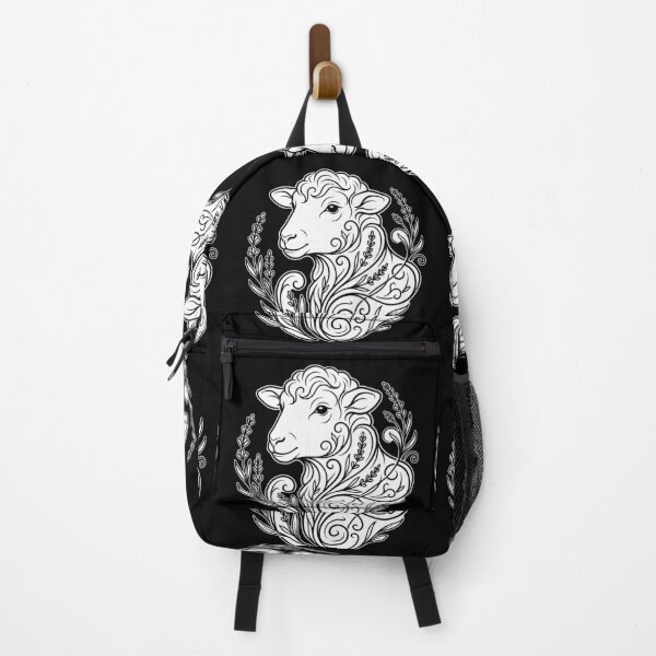 Item preview, Elegant Botanical Sheep Vector Stencil Art designed and sold by ZUMERI.