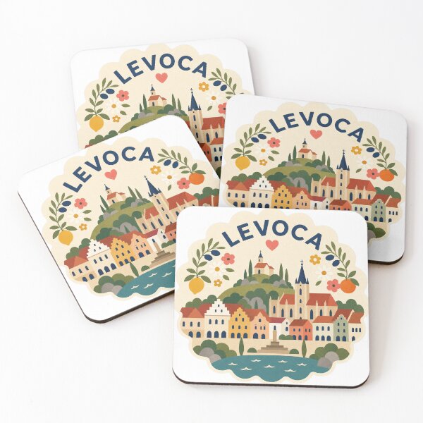 Item preview, Levoca Slovakia Travel Souvenir Modern Folk Art designed and sold by VisualArtsOasis.