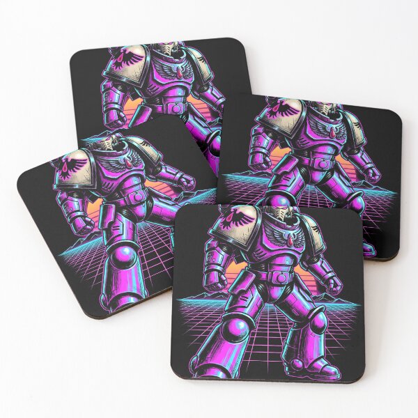 Item preview, Blood Raven Space Marine Dawn of War Synthwave Gaming Graphic Tee designed and sold by Senpaiwaves.