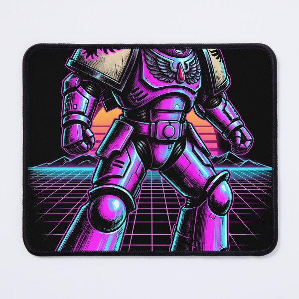 Item preview, Blood Raven Space Marine Dawn of War Synthwave Gaming Graphic Tee designed and sold by Senpaiwaves.