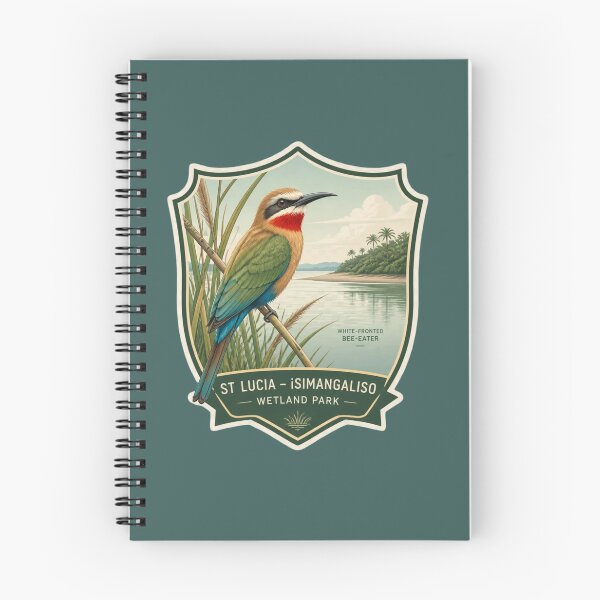 Item preview, St Lucia Bee‑Eater Shield – iSimangaliso Wetland Park Birding Emblem designed and sold by The Digital Compass.
