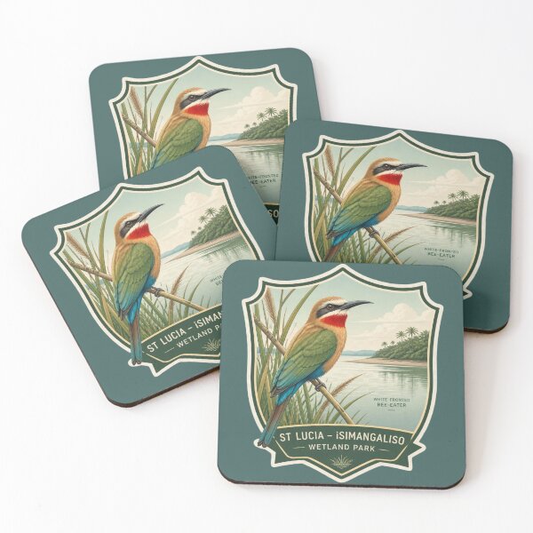 Item preview, St Lucia Bee‑Eater Shield – iSimangaliso Wetland Park Birding Emblem designed and sold by The Digital Compass.