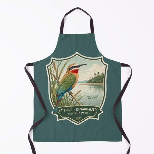 Item preview, St Lucia Bee‑Eater Shield – iSimangaliso Wetland Park Birding Emblem designed and sold by The Digital Compass.