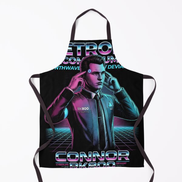 Item preview, Connor Detroit Become Human Synthwave Video Game Streetwear Tee designed and sold by Senpaiwaves.