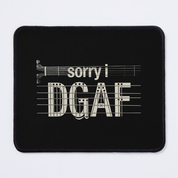 Item preview, Sorry I DGAF Guitar Shirt Funny Guitar Humor designed and sold by Redgiant87x.