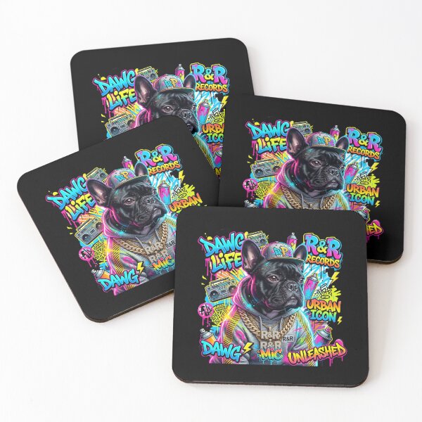 Item preview, Funny Hip Hop French Bulldog - Dawg Life Urban Icon designed and sold by FrenchiesMoneyEaters.