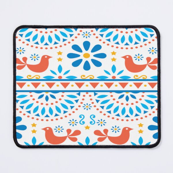 Item preview, Mexican Folk Art Birds & Flowers designed and sold by PoloPrintsUK.