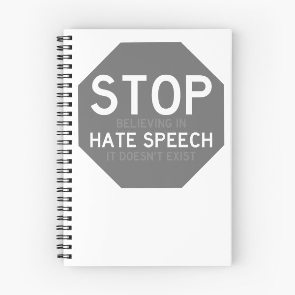 Item preview, Stop (believing in) hate speech gray version designed and sold by SkinwalkerTees.