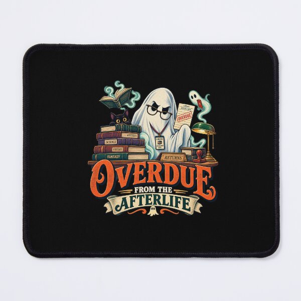 Item preview, Halloween Librarian Overdue Book Humor designed and sold by PunchDrop.