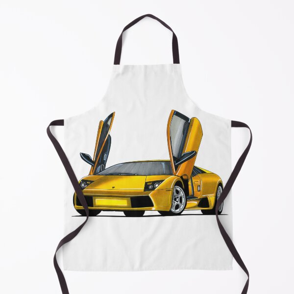Item preview, Exclusive drawing legendary italian super car yellow Murcielago with V12 engine designed and sold by Cars23.