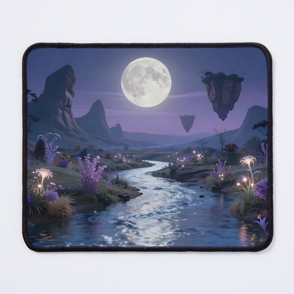 Item preview, Magical Islands Floating Above an Enchanted Stream designed and sold by Fanta-sticky.