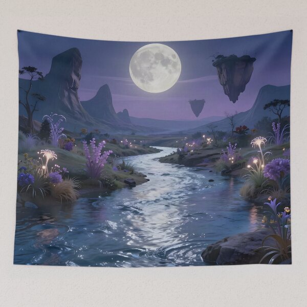 Item preview, Magical Islands Floating Above an Enchanted Stream designed and sold by Fanta-sticky.