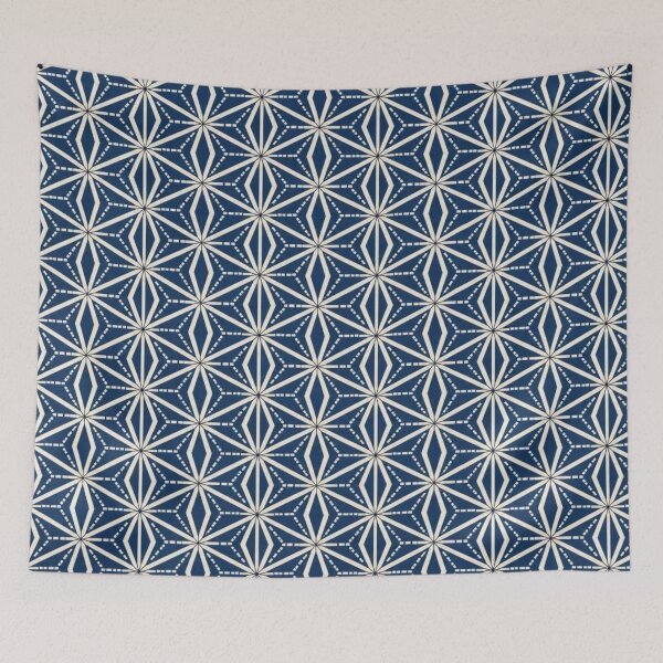 Aperçu de l'œuvre Motif géométrique sans couture Asanoha à feuilles de chanvre | Motif japonais vintage répétitif créée et vendue par StickyGuys.