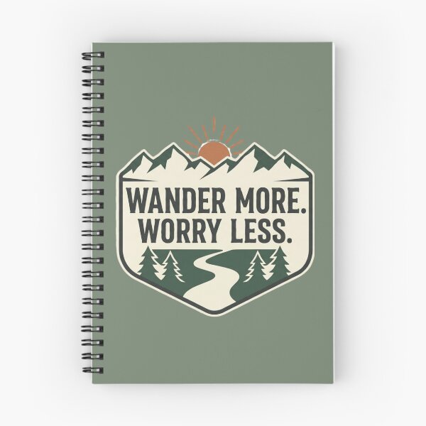 Item preview, Wander More Worry Less Outdoor Adventure designed and sold by Amr Darwish Graphic designer.