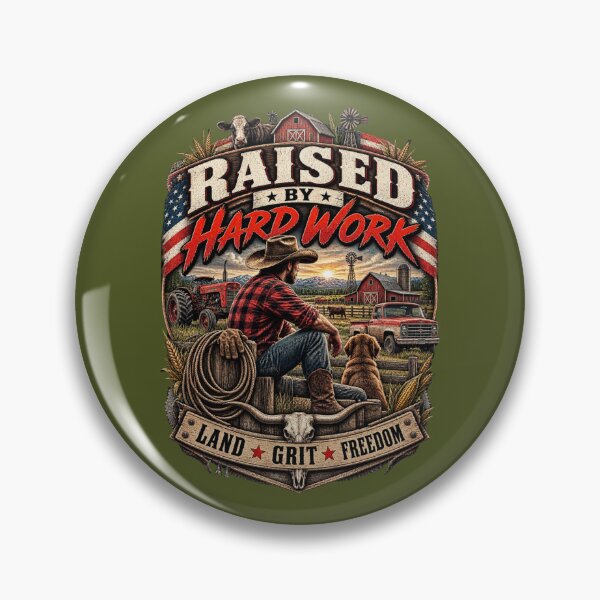 Artikelvorschau, Erreicht durch harte Arbeit – Vintage-T-Shirt im amerikanischen Rancher-Stil entworfen und verkauft von DomKo10.
