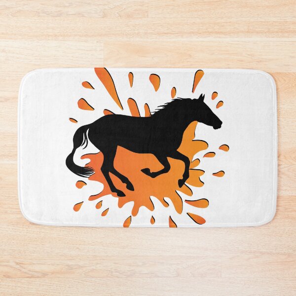 Item preview, The silhouette of an Abaga horse and a stain designed and sold by Cheval-de-coeur.