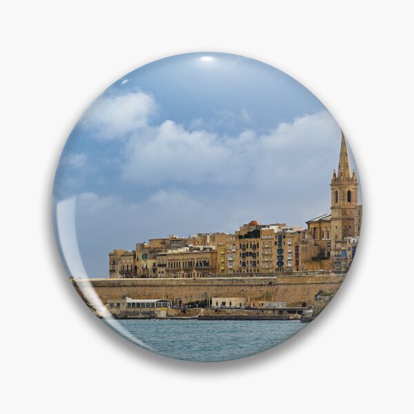Item preview, Iconic Valletta skyline with Carmelite Church dome and St Paul's Pro-Cathedral, Malta designed and sold by goceris.