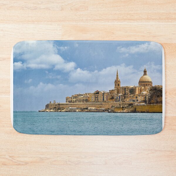 Item preview, Iconic Valletta skyline with Carmelite Church dome and St Paul's Pro-Cathedral, Malta designed and sold by goceris.