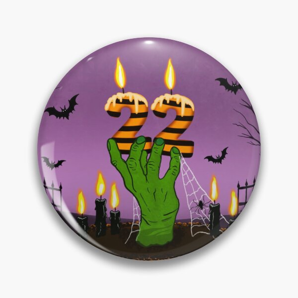 Item preview, Happy 22nd Halloween Birthday Spooky Cake designed and sold by daphsam.