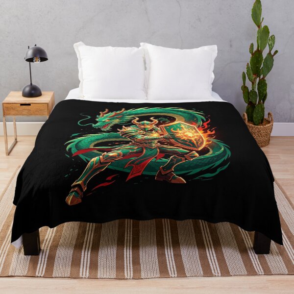 Item preview, Dragon Knight Guardian - Epic Fantasy Warrior Art designed and sold by Raloel Art.