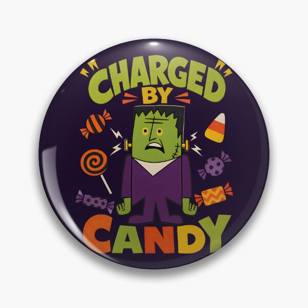 Item preview, Charged by Candy Frankenstein Halloween Humor designed and sold by Victor Shadehorn.
