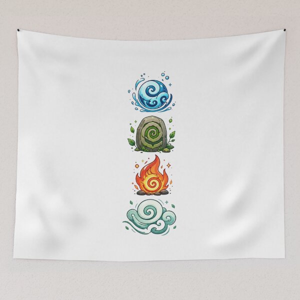 Item preview, Four Elements Water Earth Fire Air Elemental Symbol Graphic designed and sold by ucpstudio.