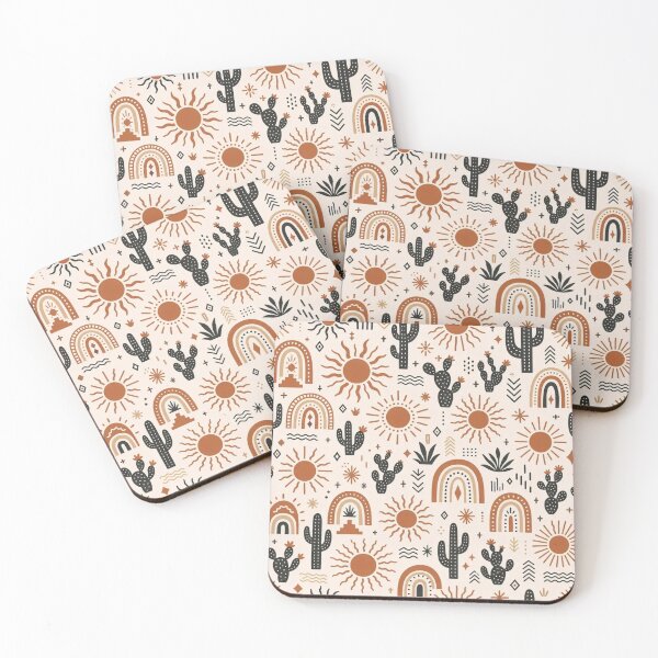 Item preview, Boho Desert Sun and Arches Seamless Pattern | Vintage Boho Repeat Design designed and sold by StickyGuys.