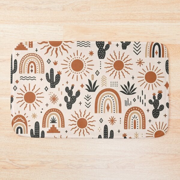 Item preview, Boho Desert Sun and Arches Seamless Pattern | Vintage Boho Repeat Design designed and sold by StickyGuys.