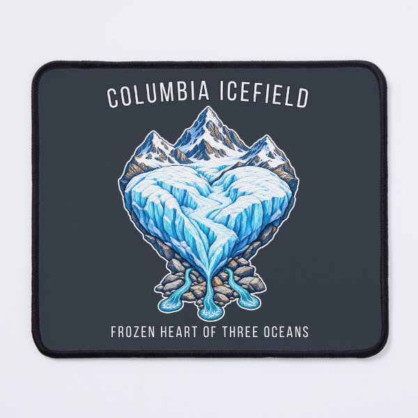 Item preview, Columbia Icefield Frozen Heart - Alpine Glacier Illustration for Canadian Rockies Explorers designed and sold by PXEpic.