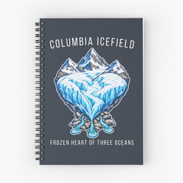 Item preview, Columbia Icefield Frozen Heart - Alpine Glacier Illustration for Canadian Rockies Explorers designed and sold by PXEpic.